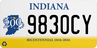 IN license plate 983OCY