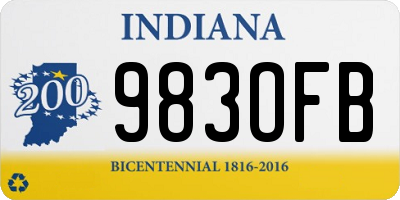 IN license plate 983OFB