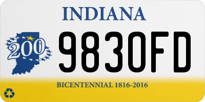 IN license plate 983OFD