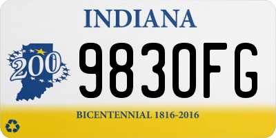 IN license plate 983OFG