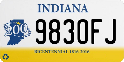 IN license plate 983OFJ