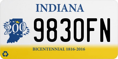 IN license plate 983OFN