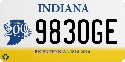 IN license plate 983OGE