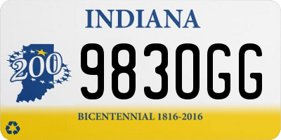 IN license plate 983OGG