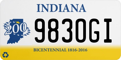 IN license plate 983OGI