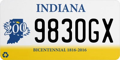 IN license plate 983OGX