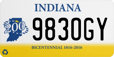 IN license plate 983OGY