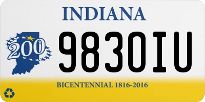 IN license plate 983OIU