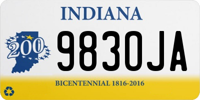 IN license plate 983OJA