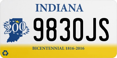 IN license plate 983OJS