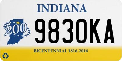 IN license plate 983OKA