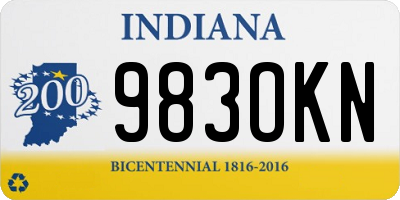 IN license plate 983OKN