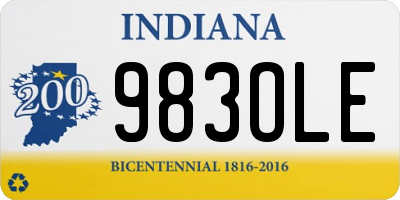 IN license plate 983OLE