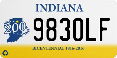 IN license plate 983OLF