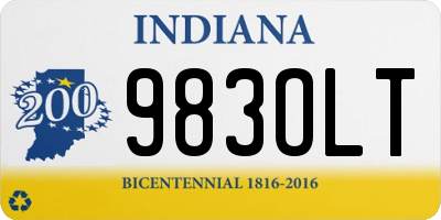 IN license plate 983OLT