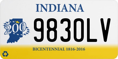 IN license plate 983OLV