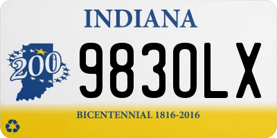 IN license plate 983OLX