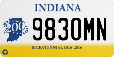 IN license plate 983OMN