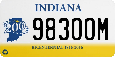 IN license plate 983OOM