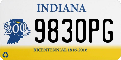 IN license plate 983OPG