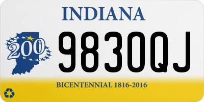 IN license plate 983OQJ