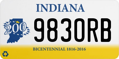 IN license plate 983ORB