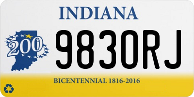 IN license plate 983ORJ