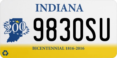 IN license plate 983OSU