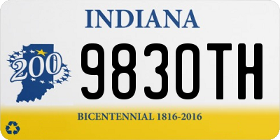 IN license plate 983OTH