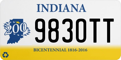 IN license plate 983OTT