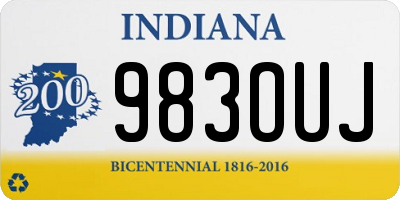 IN license plate 983OUJ