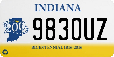 IN license plate 983OUZ