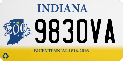 IN license plate 983OVA