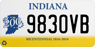 IN license plate 983OVB
