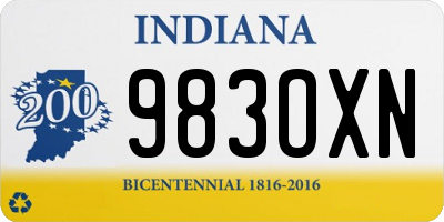 IN license plate 983OXN