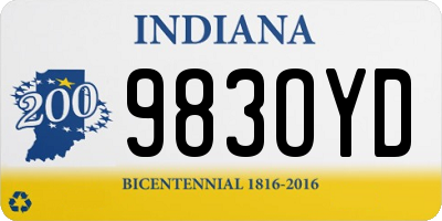 IN license plate 983OYD