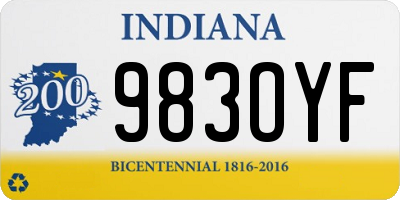 IN license plate 983OYF