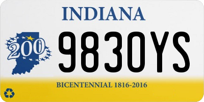 IN license plate 983OYS