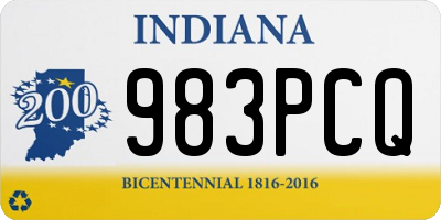 IN license plate 983PCQ