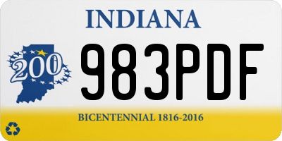 IN license plate 983PDF