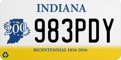 IN license plate 983PDY