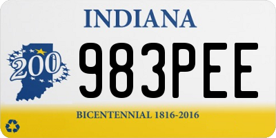 IN license plate 983PEE