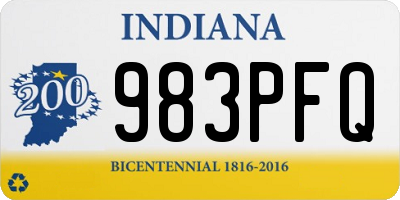 IN license plate 983PFQ