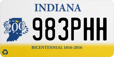 IN license plate 983PHH