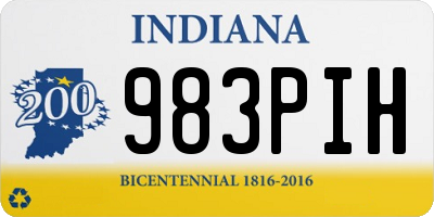 IN license plate 983PIH