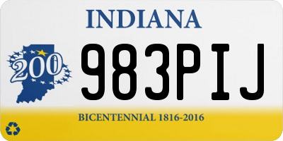 IN license plate 983PIJ