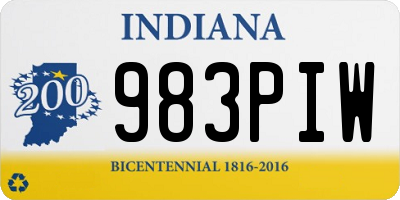 IN license plate 983PIW