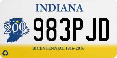 IN license plate 983PJD