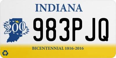 IN license plate 983PJQ