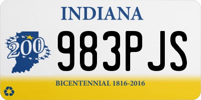 IN license plate 983PJS